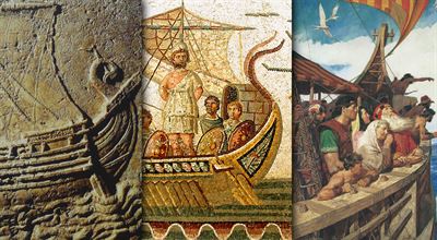 Various Sailing Vessels in Antiquity (attributions in article)
