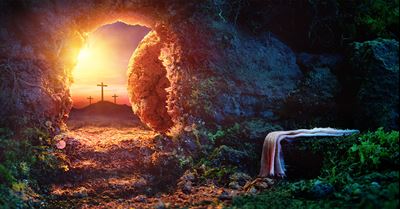 Resurrection of Jesus Christ, by Romolo Tavani. Image via Adobe Stock.
