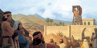 King Benjamin Preaches to the Nephites, by Gary L. Kapp.