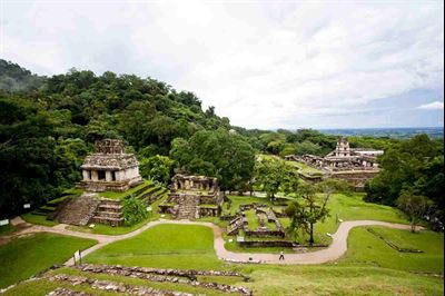 Temple site at Palenque. Image via soulspring.org.