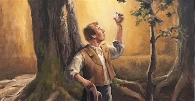 Joseph with the Seer Stone, by Gary Ernest Smith. Image via foursquareart.com