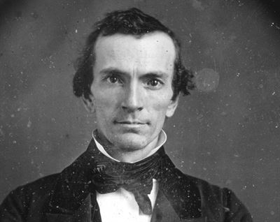 Daguerreotype of Oliver Cowdery found in the Library of Congress, taken in the 1840s by James Presley Ball. Image and caption via Wikipedia.