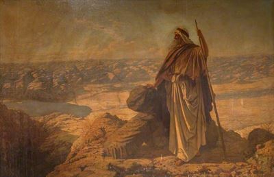 Moses on Mount Nebo, by Robert Hawke Dowling (1827–1886).
