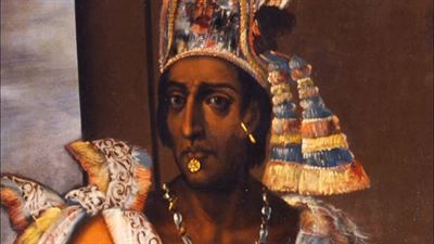 Portrait of Moctezuma by Antonio Rodriguez. Oil on canvas, 1680-97.